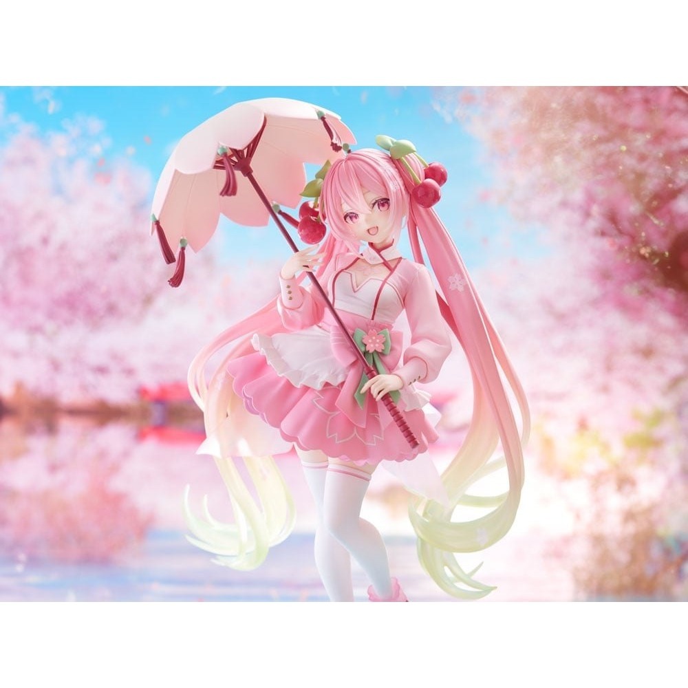 Taito Hatsune Miku Sakura Miku Figure Cherry Blossom Ver AMP+